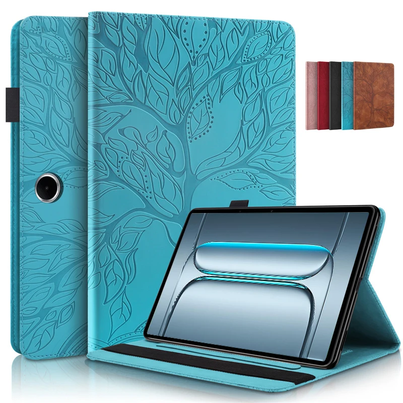 Tablet Coque For Oneplus Pad Lite Case 11 inch Emboss Tree Flip Wallet Stand Case For Funda OPPO Pad SE 11