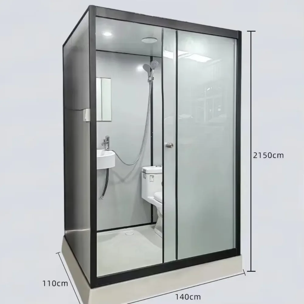 

Complete Set of Integrated Bathroom for Household Use, with a Toilet Squatting Bath Dry Wet Separation