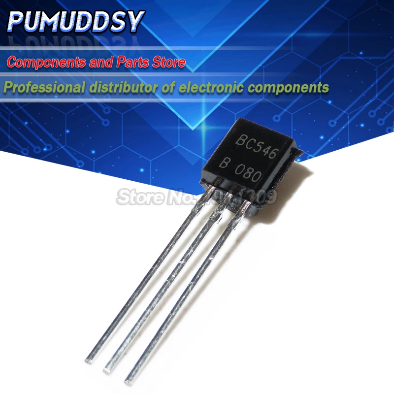 100PCS BC546 in-line triode transistor TO-92 0.1A IC