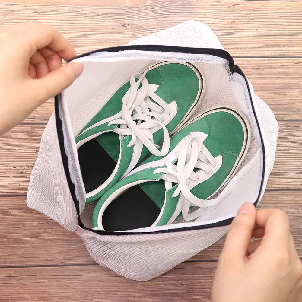 

C5 Shoe Washing Machine Bags 1PCS Mesh Laundry Bag for Shoes Sneakers Clothes Trainers Tennis Shoes Slippers Shoe Wash Mesh Bag