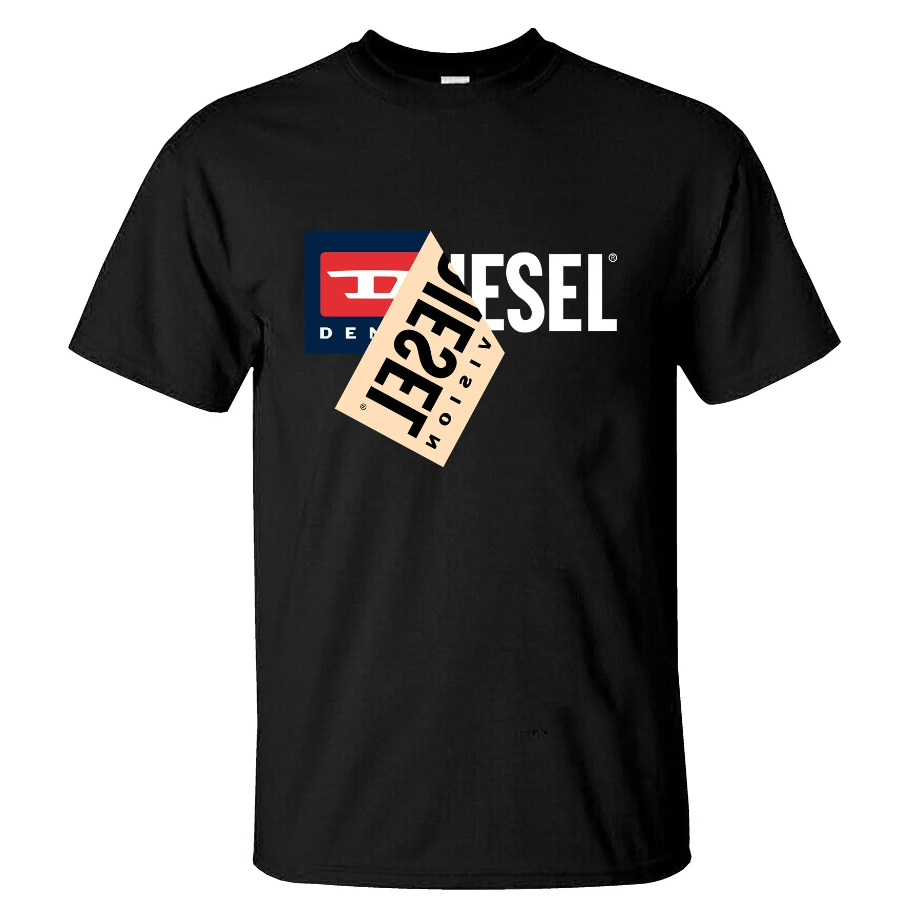 

2025 Hot Sale Summer Youth Cloth Fashion Men T Shirt Casual Diesels-Engine-Power Oversized Brand T-shirt Graphic Streetwear