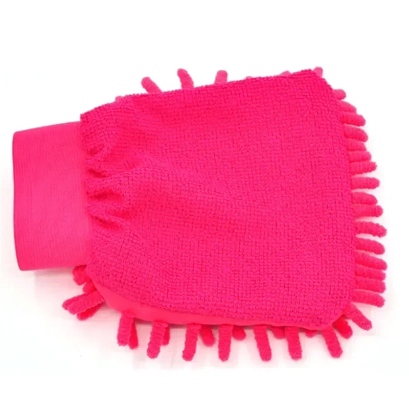 Mitaine de lavage de voiture en microcarence chenille, fibre ultrafine, support en maille souple, sans rayures, lavage de voiture et livres, 1PC