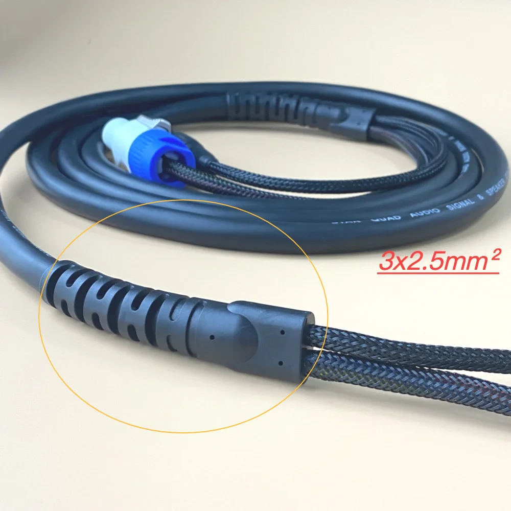 3m 2m 1.5m 1Meter Powercon Power DMX Combination Cable Spliter Wire 3x2.5mm² AC Power Line 3Pin XLR For Stage Lighting DJ Audio