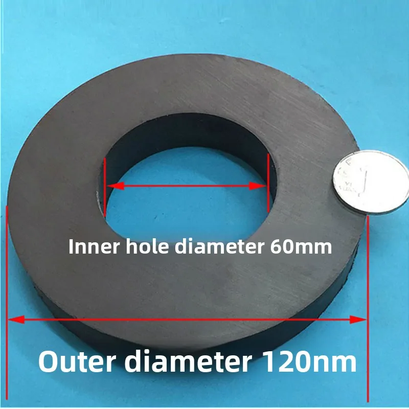 D120x20-60mm Y30 Ferrite Magnet , Heavy Duty Ceramic Magnets for Industry, Science,Crafts and Hobbies