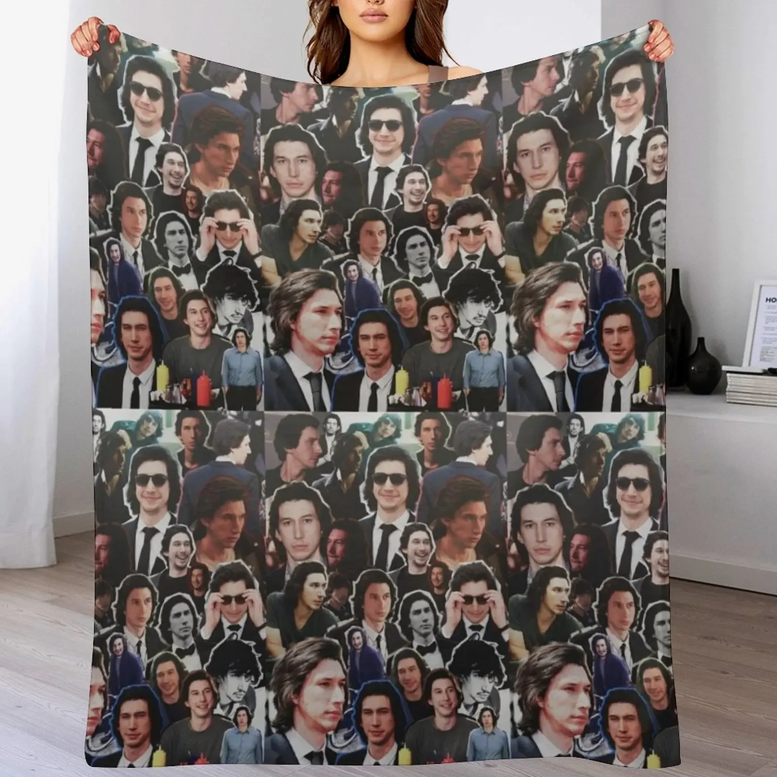 Assorted Adam Driver Collage Throw Blanket Luxury Thicken christmas gifts Blankets