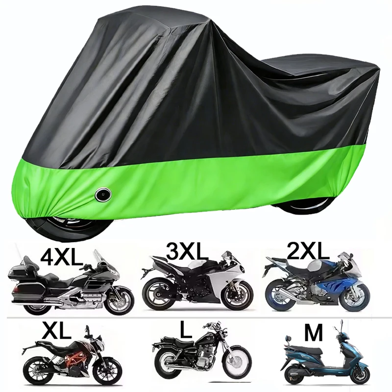 

Motorcycle Cover Waterproof All Season Dustproof UV Protection 190T Motorbike Cover Multiple Colors M L XL 2XL 3XL 4XL