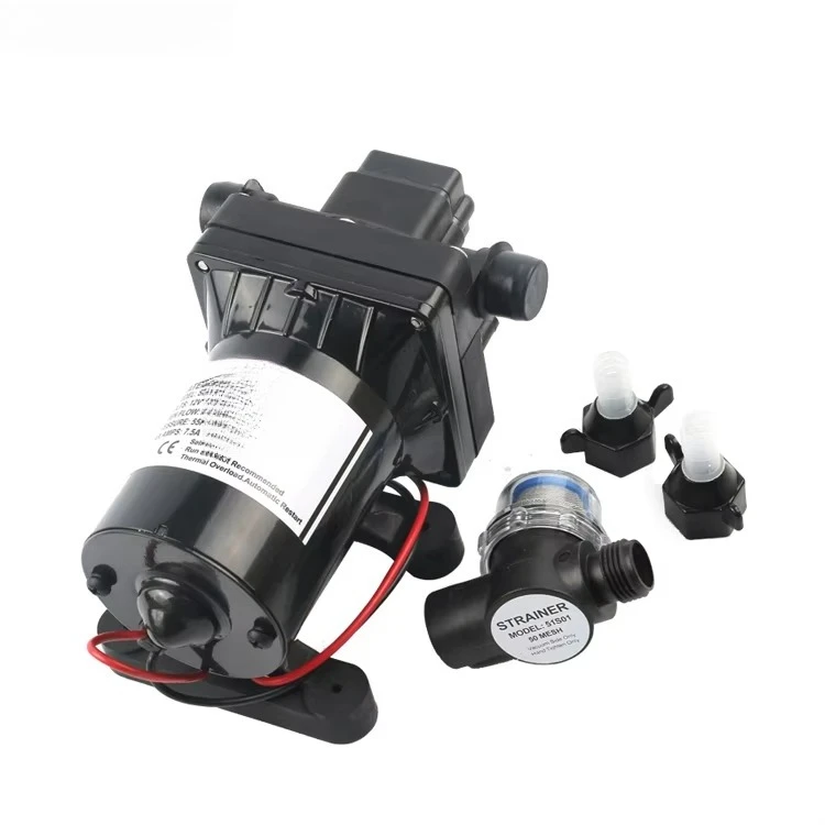 

55PSI 11.3lpm Self-priming 12v Dc Industrial Diaphragm Pump RV Salt Sea Small Marine Water Pump