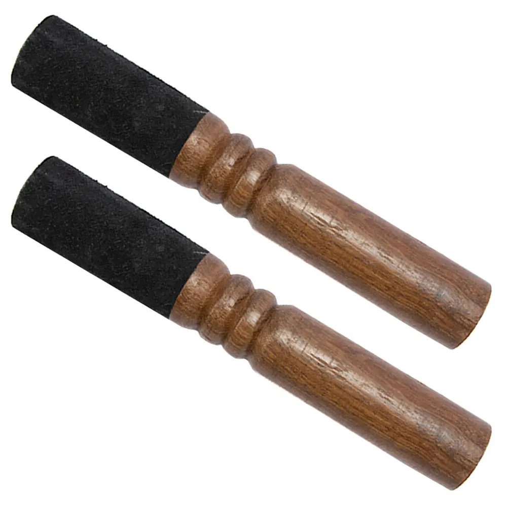 

2pcs Grinding Rod Singing Bowl Parts Striker Night Mallet Sound Wooden Crafted Durable Easy Clean Buddha Sound Bowl