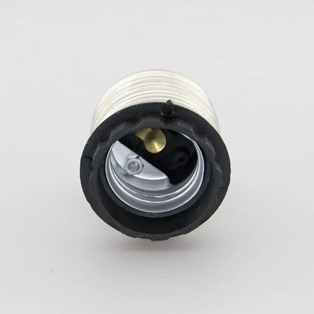 

Durable Iron E40 To E27 Black Heat-resistant Light Bulb Adapter Standard Adapter Home