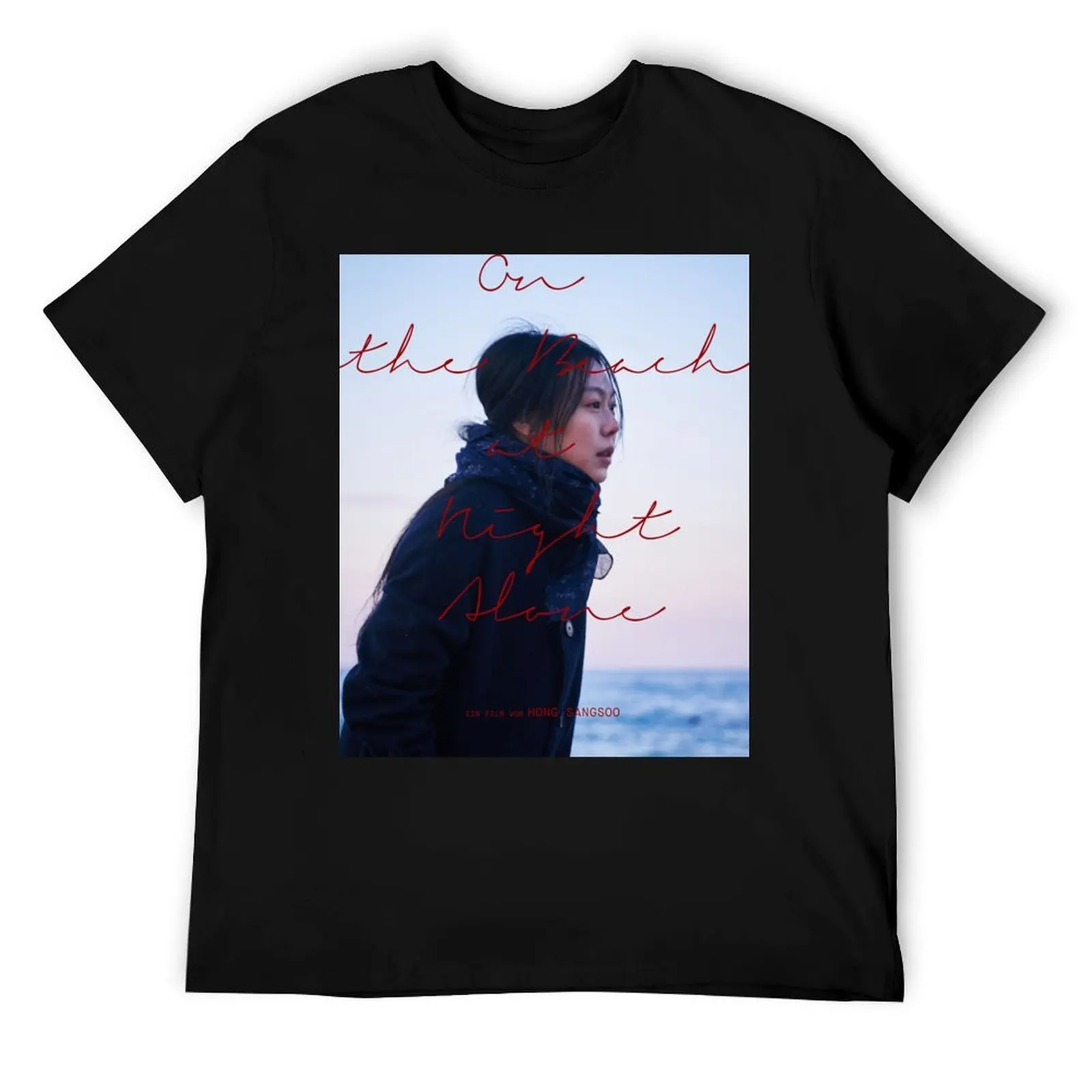 

On the beach at night by Hong Sang-Soo T-Shirt t shirts cotton 100% man t shirt graphic T-Shirt