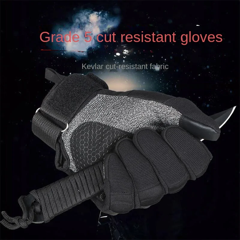 

Cut-proof Gloves Level 5 All-finger Tactical Touch Screen Training Protection and Security Motorcycle Riding