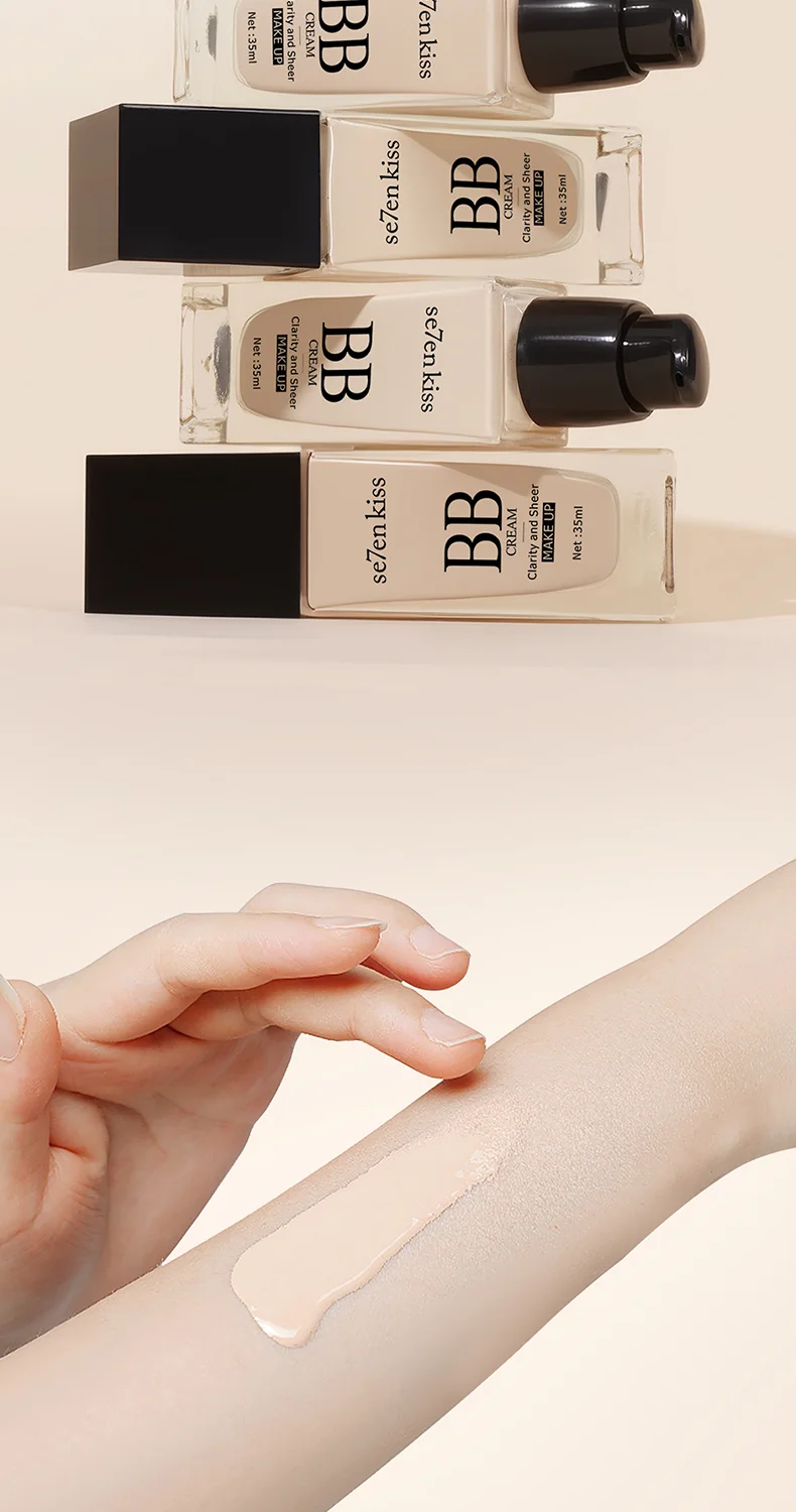 Lightweight Waterproof BB Cream, Long-Lasting Formula, Refreshing and Comfortable, Creating a Natural Makeup Look S8bae1f6a372245dab2c48f4bbeeb5b5aU