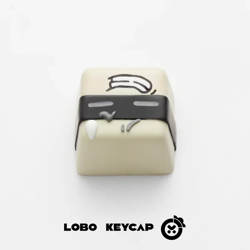 Emotionalmente temático keycaps personalizado personalizar design original resina artesanato keycap bonito dos desenhos animados anime ponto chave boné para jogadores