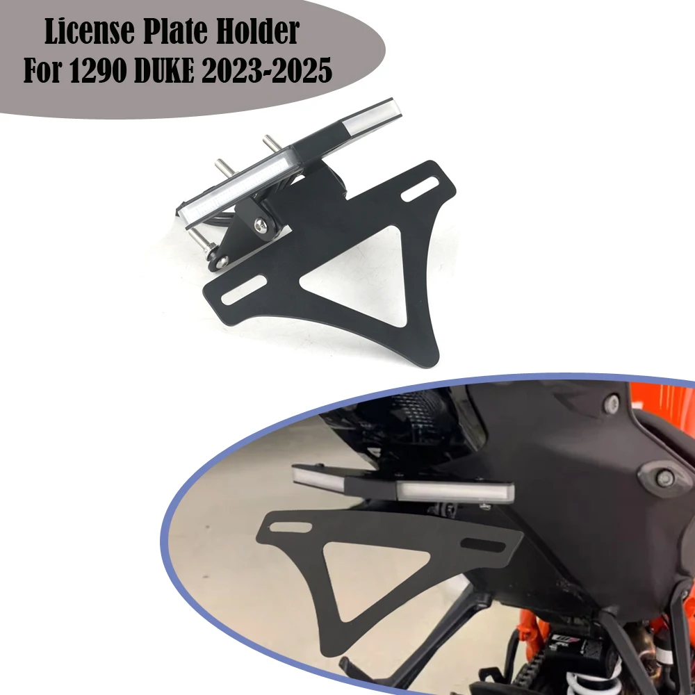 Motorcycle LED Tail Light Tidy Kit FOR KTM 1290 DUKE 2023-2025 License Plate Bracket, Direct Fit Fender Eliminator