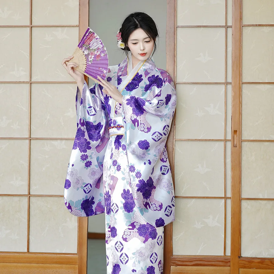 Kimono formel traditionnel japonais pour femmes, Batobe artistique et euro Sve Dr, Production chinoise d'été, nouvelle collection 2025