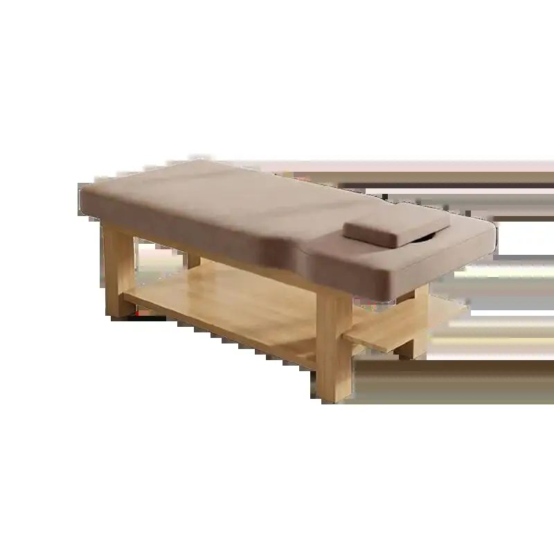 Simple Rustic Massage Table Premium Classic With Face Hole Design Massage Bed Elegant Trendy Table Esthéticienne Salon Furniture