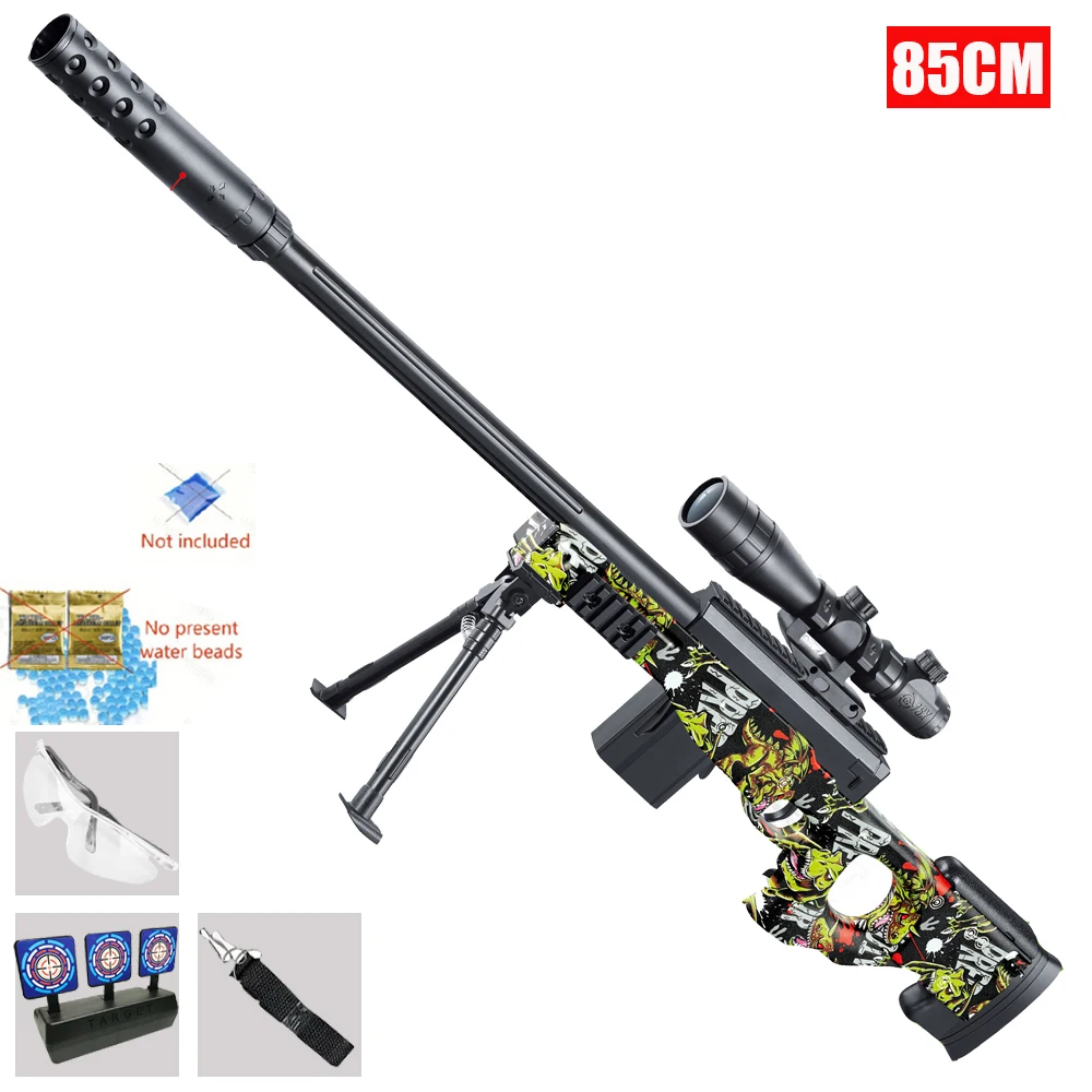 Nowy Model AWM&M24, Pistolet Zabawka z Ręcznym Nagrywaniem, Boczne Wyciąganie, Górny Łożysko, Strzelanie Kulami Żelowymi 7-8mm, Ten Sam Styl, Zabawka dla Chłopca