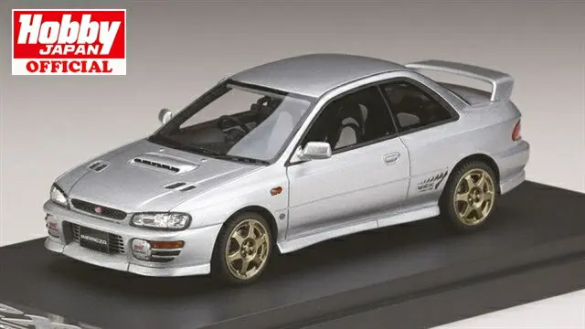 Mark 43 PM4357SS 1/43 Impreza WRX Type R Sti Ver.1997 (GC8) Sports Wheel Light Silver Metallic Resin Model Gift Model Car Collec