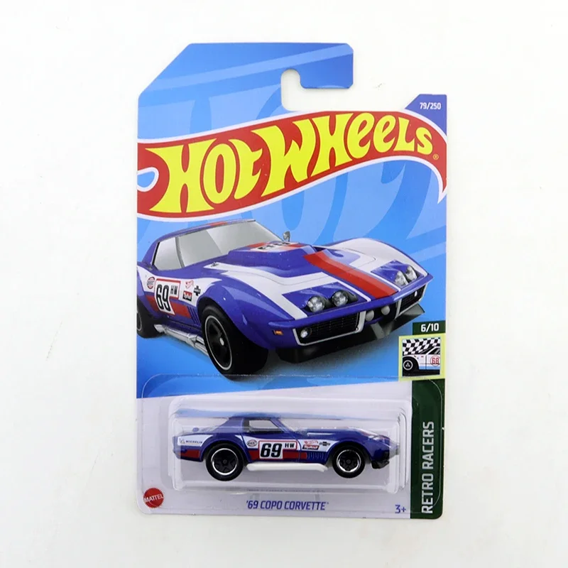 

2022 Hot Wheels 69 COPO CORVETTE #79/250 Retro Racers 6/10 Mini Alloy Coupe 1/64 Metal Diecast Model Car