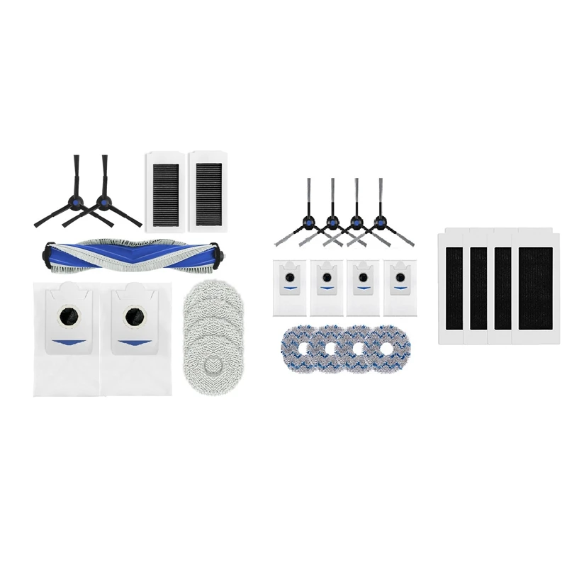 SANQ для Ecovacs X5 PRO аксессуары для подметального робота, швабра, мешок для пыли, расходные материалы для швабры, боковая роликовая щетка, фильтрующие элементы, боковая щетка