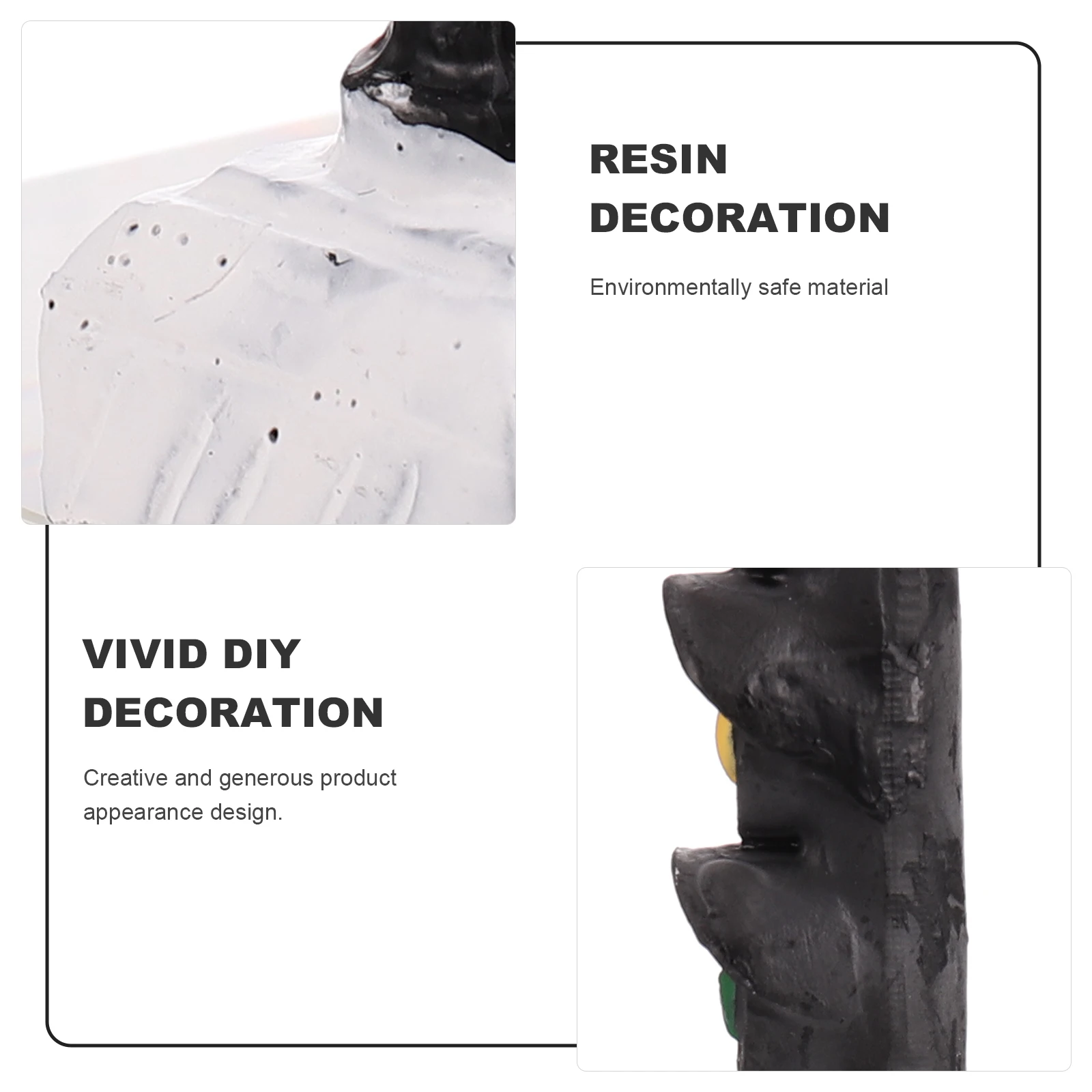 

3 PCS Traffic Light Ornaments Decor Toy Mini Crosswalk Signal Simulation Scene Toys Model