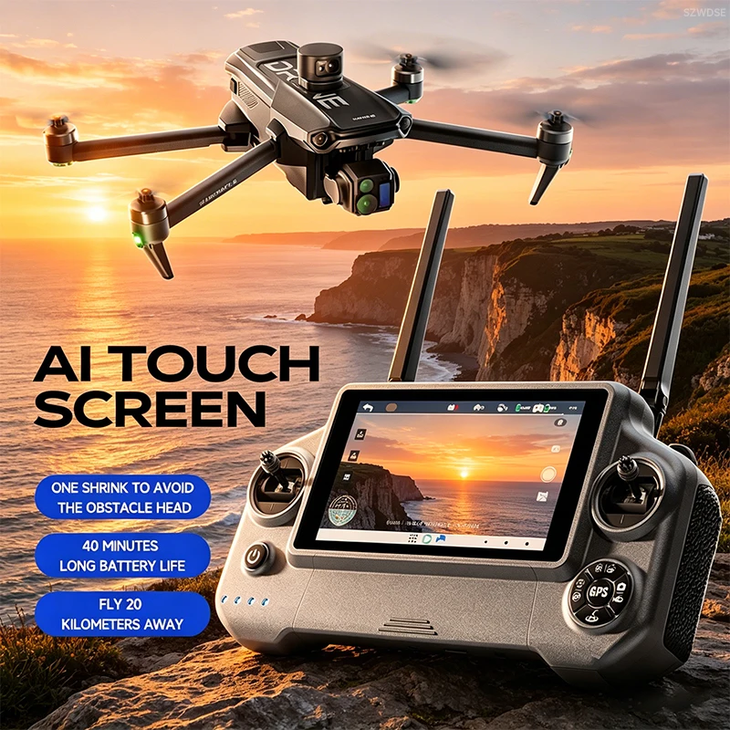 2026 Wing 6 Hot Sale 8K HD Camera 3-axis Gimbal 45 Minutes 10KM Flight Distance Professional Flagship Aerial Photography RC Dron