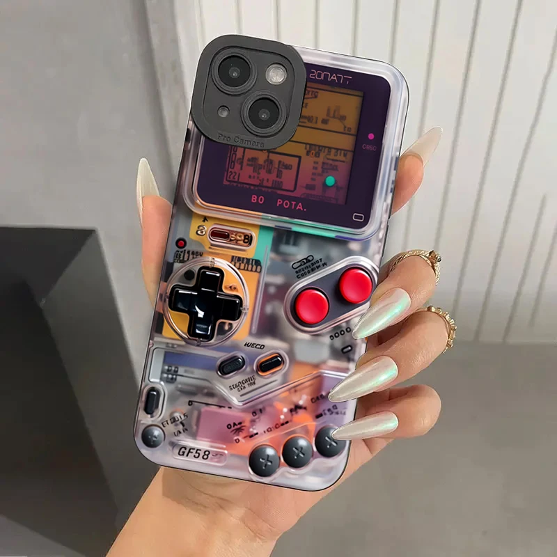 Technology Game Console Phone Case For Samsung Galaxy S25 S24 S23 S22 Ultra Plus FE A16 A06 A26 A54 A33 A34 Silicone Soft Cover