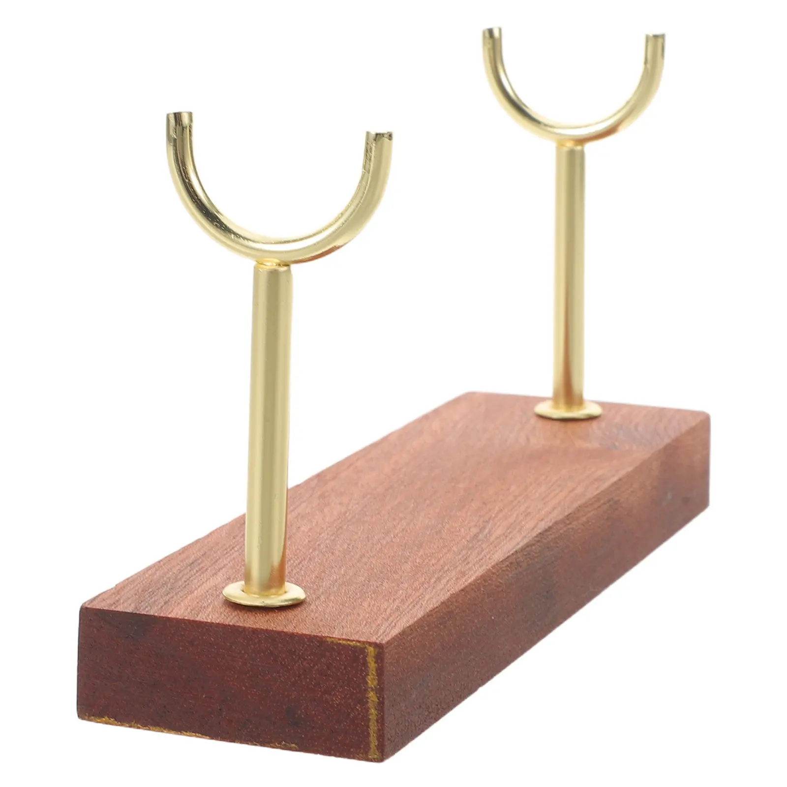 

Selenite Bracelet Holder Jewelry Display Stand Wooden Base Tabletop Organizer for Bracelets Watches Bangles Scrunchies Home