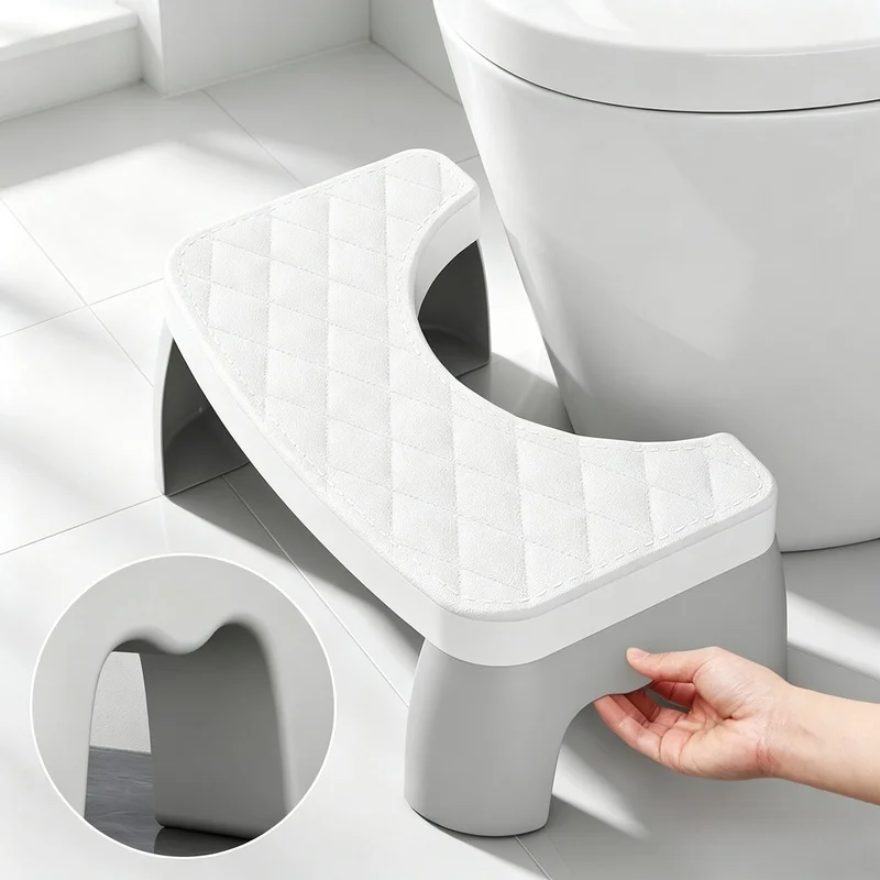 Anti Slip Toilet Step Stool Comfort Squat Posture Footrest Portable Bathroom Stool For Adults And Kids