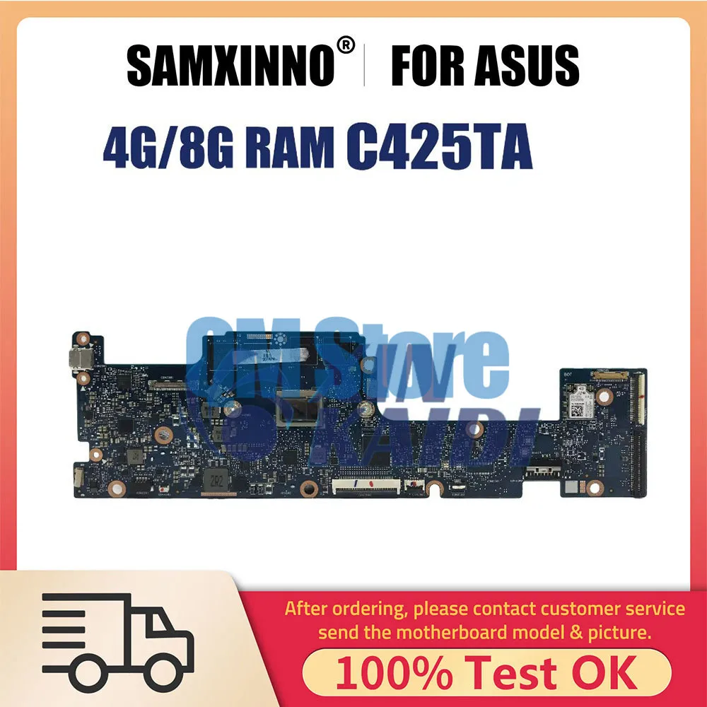 

Notebook Mainboard For ASUS Chromebook C425TA C425TA Laptop Motherboard 4415Y I5-8200 M3-8100Y CPU 4G 8G-RAM 32G 64G 128G-SSD