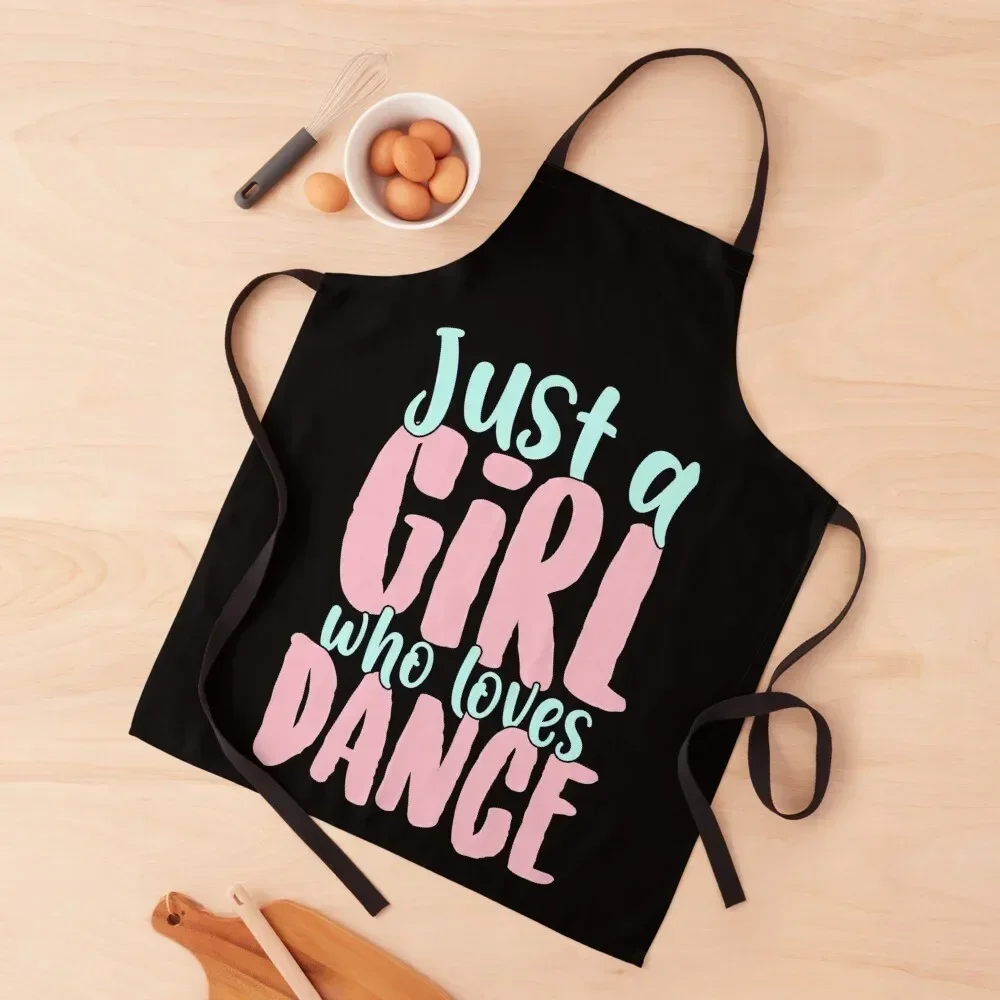 Just A Girl Who Loves Dance Gift for Dancer print Apron christmas waiter Apron