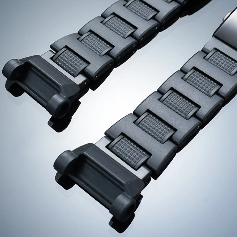 DIY Plastic Steel Watch Strap for Casio 5635 Aviation Dominator GR-B200 Lightweight Plastic Steel Watch Strap Men's Shuo Steel W