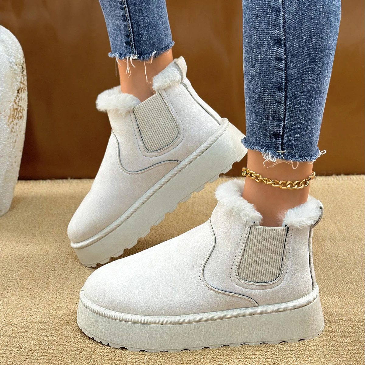 Women Flats Boots 2024 New Fashion Shallow Comfortable Designer Shoes Casual Lightweight Outdoor Boots Women Shoes for Women