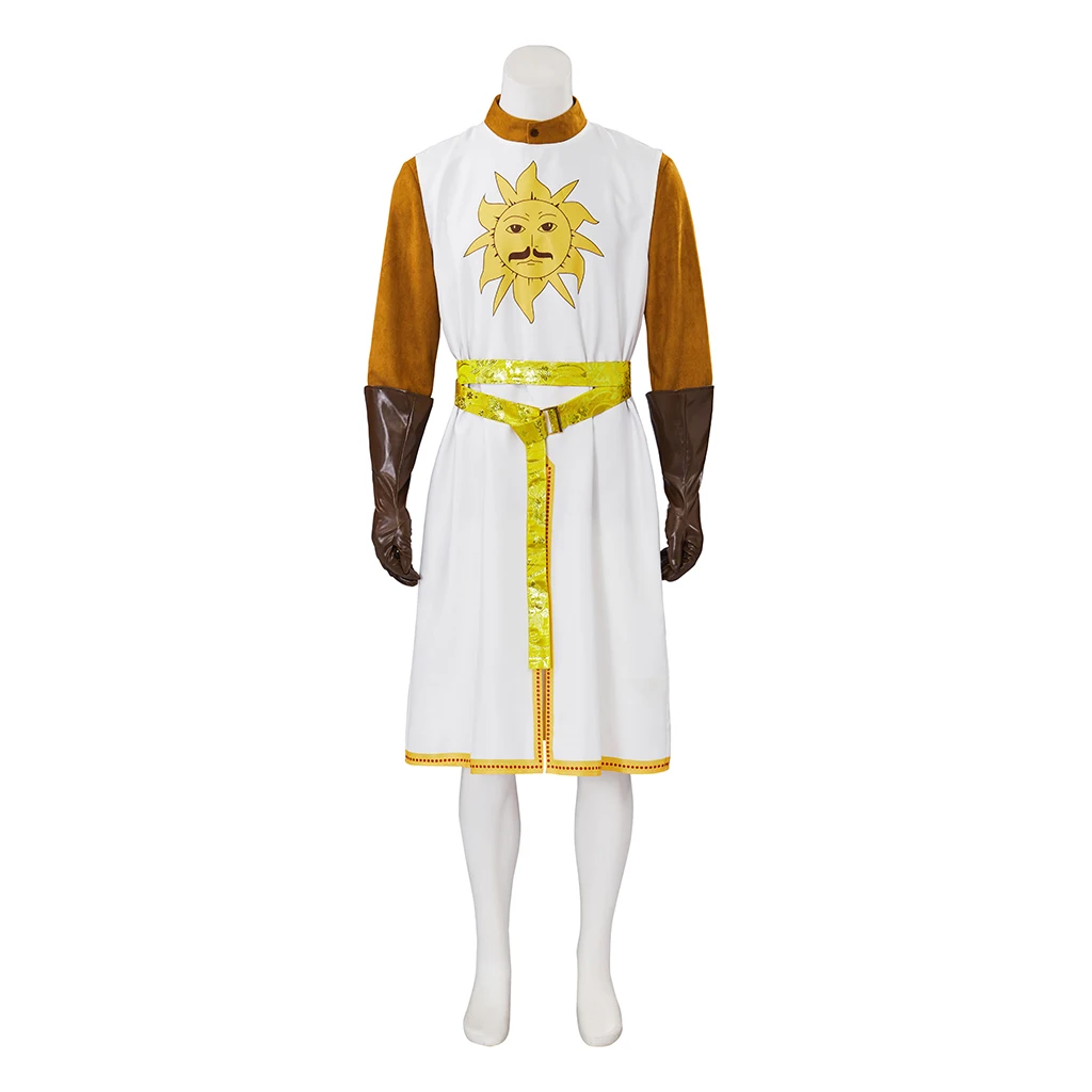 Disfraz del rey Arthur Sun para hombre, traje Medieval renacentista, de Caballero Real, para Halloween