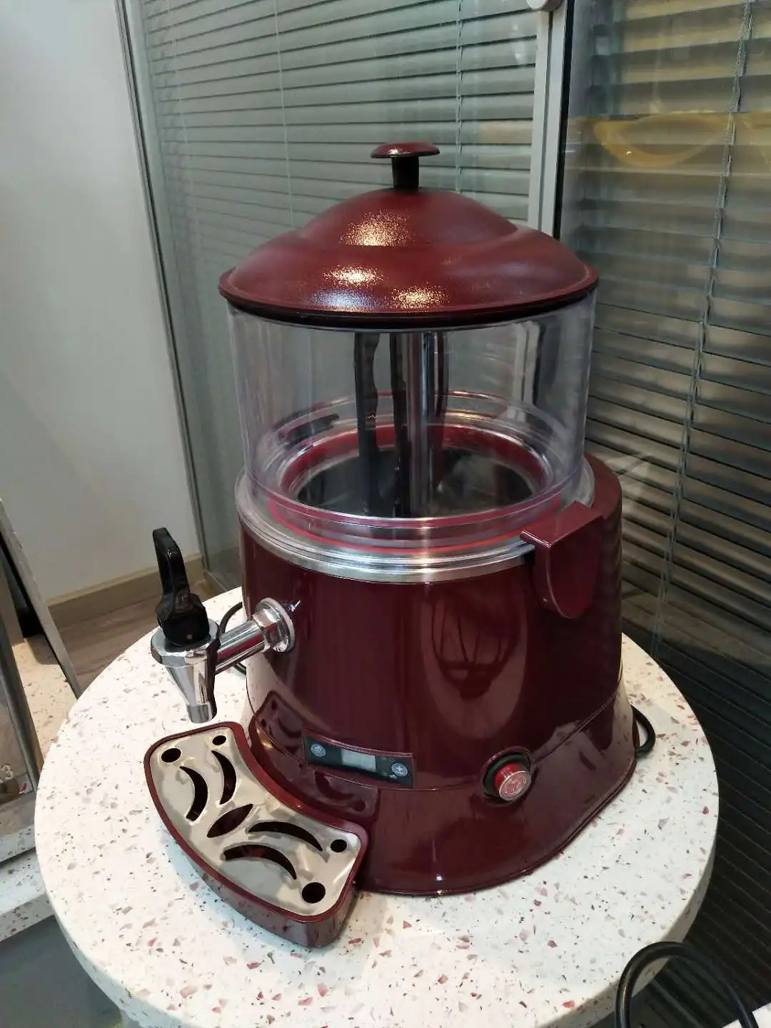 Máquina de Chocolate caliente comercial, dispensador de bebidas calientes, té, leche, café, sopa, vino, aparato de cocina, 5l