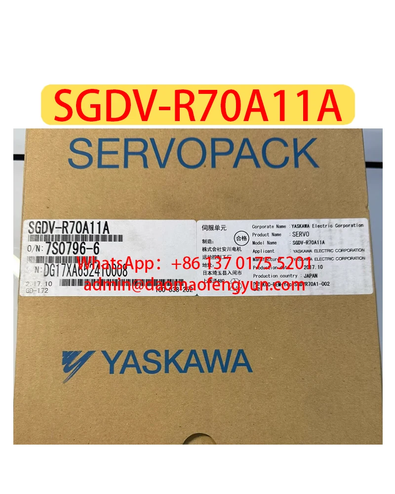 

SGDV-R70A11A Brand New Servo Drive SGDV R70A11A， Fast shipping