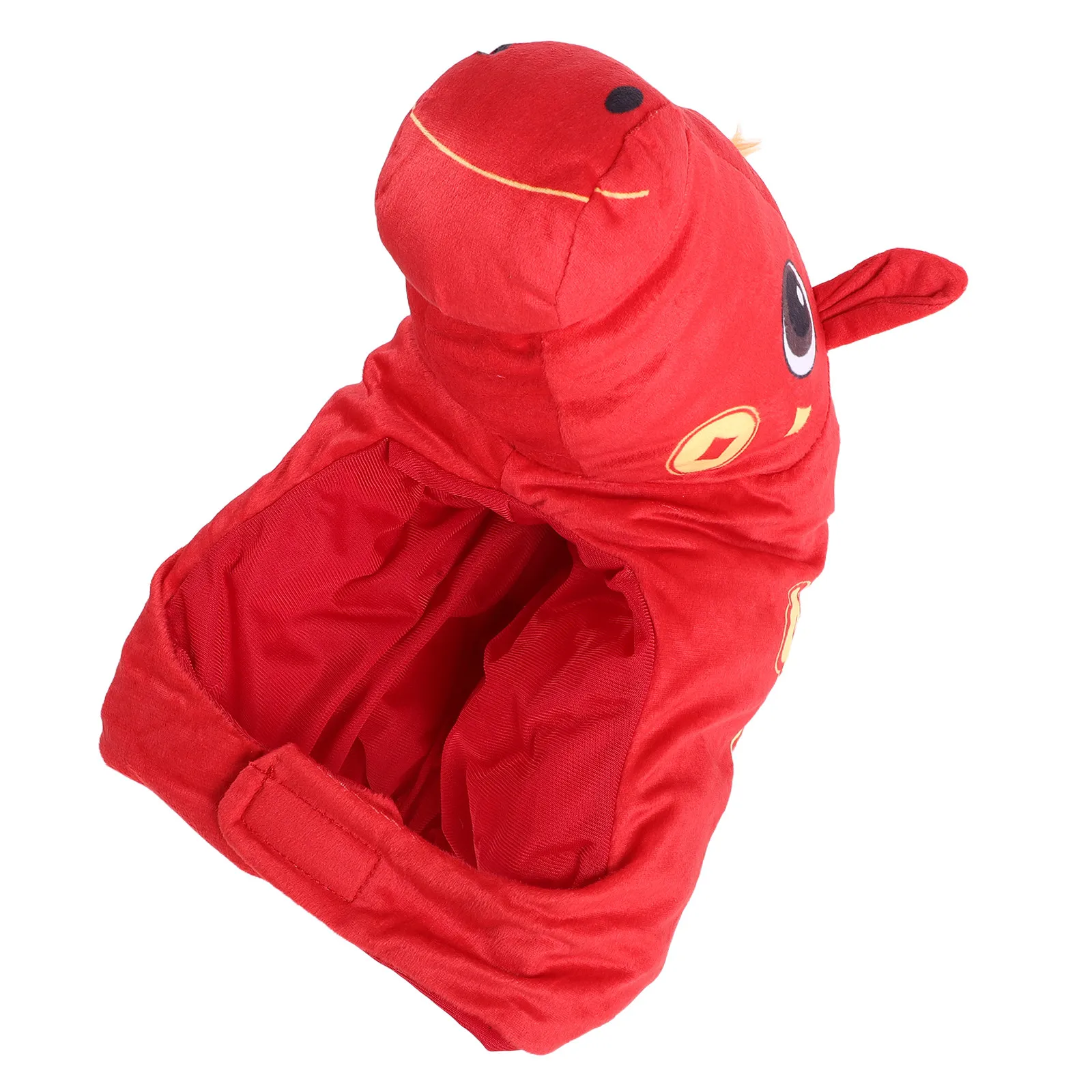 Red Zodiac Horse Hat 2026 Year of The Horse Costume Headgear for Lunar New Year Party Spring Carnival Photo Booth