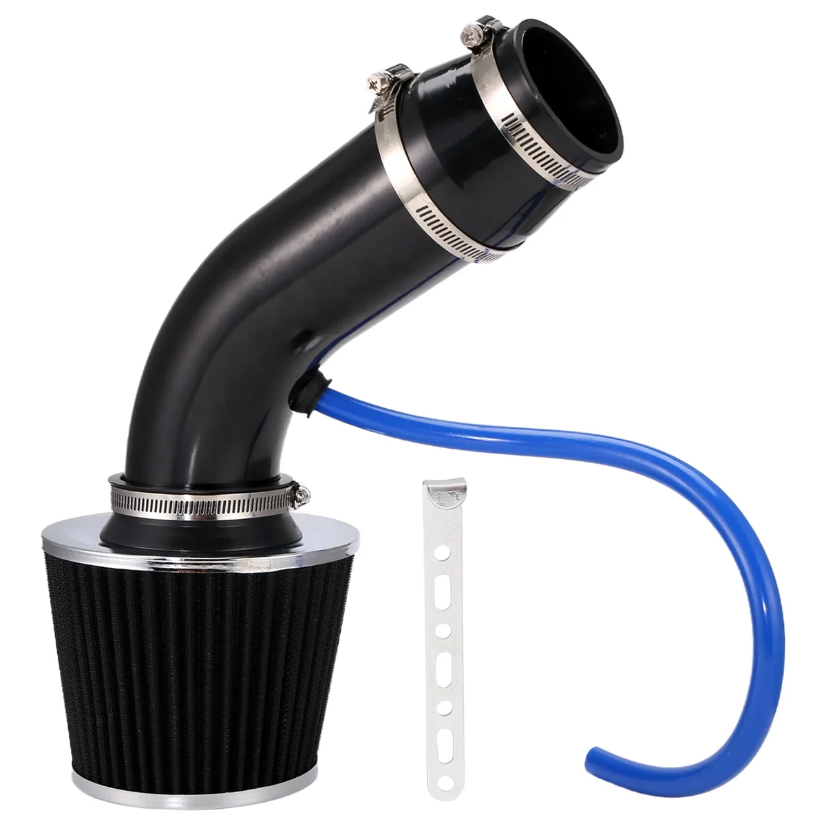 Automobile Black 76mm Refitted Winter Mushroom Head Air Filter Intake Pipe Filter High Flow Air Filter Aluminum Pipe Kit