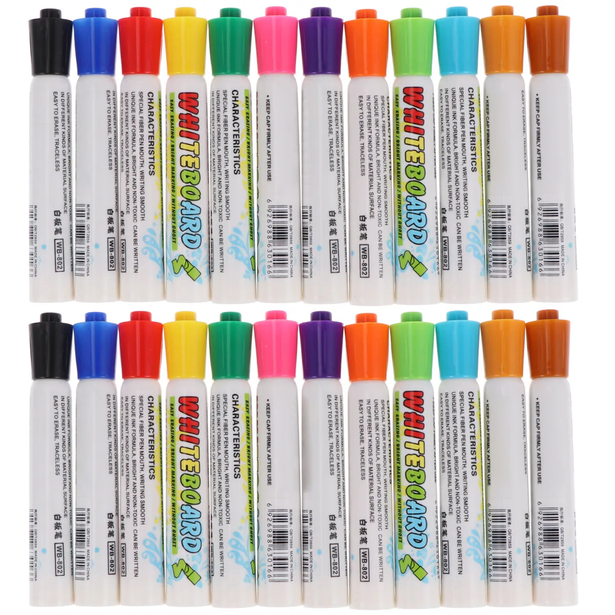 Whiteboard Markers Set Premium Dry Erase Pens For School Office Paper Plastic Smooth Writing Art Projects Gift Idea