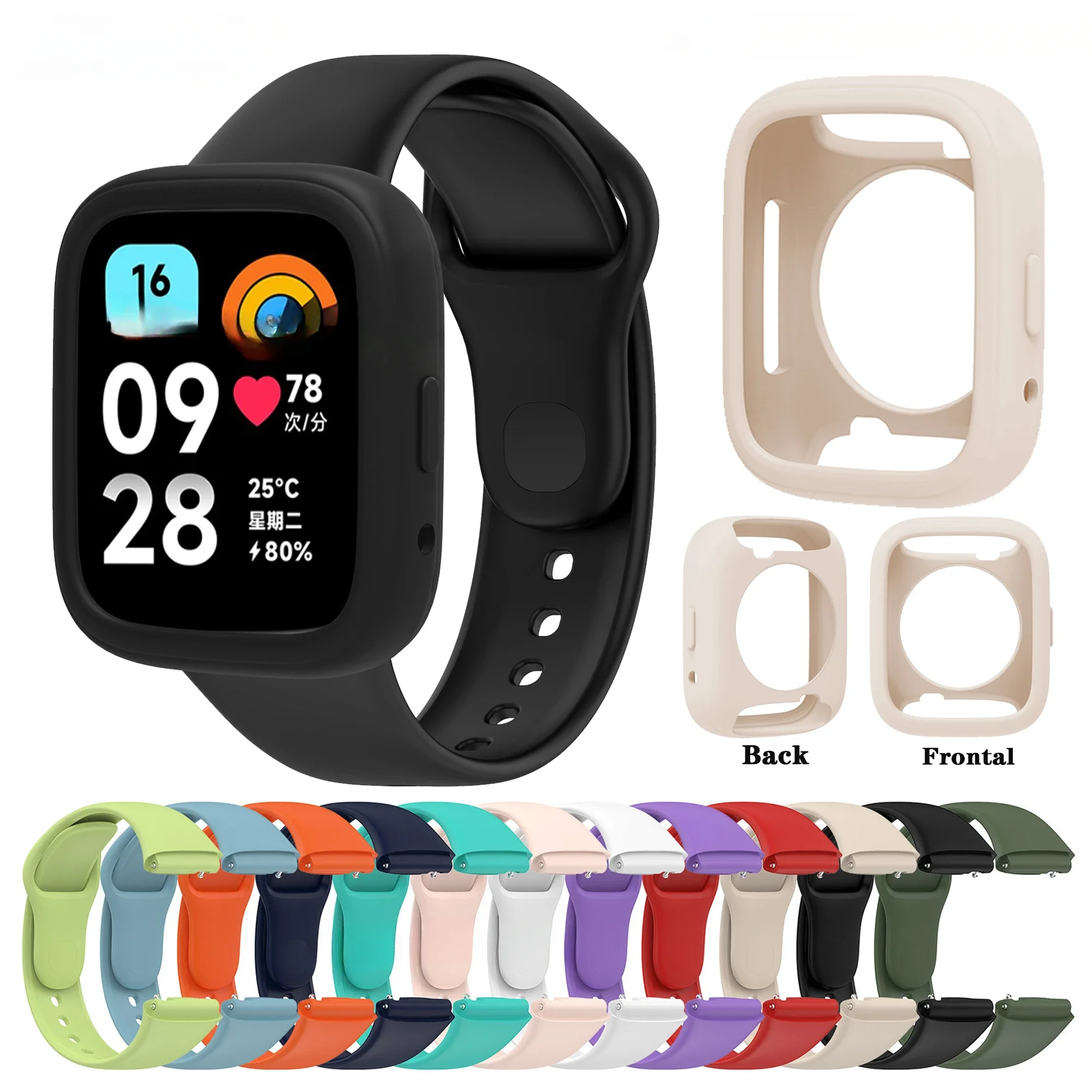 

For Redmi watch 3 active Official same Silicone Strap for Xiaomi Redmi watch 3 correas Bracelet Wristbands for redmi watch 3