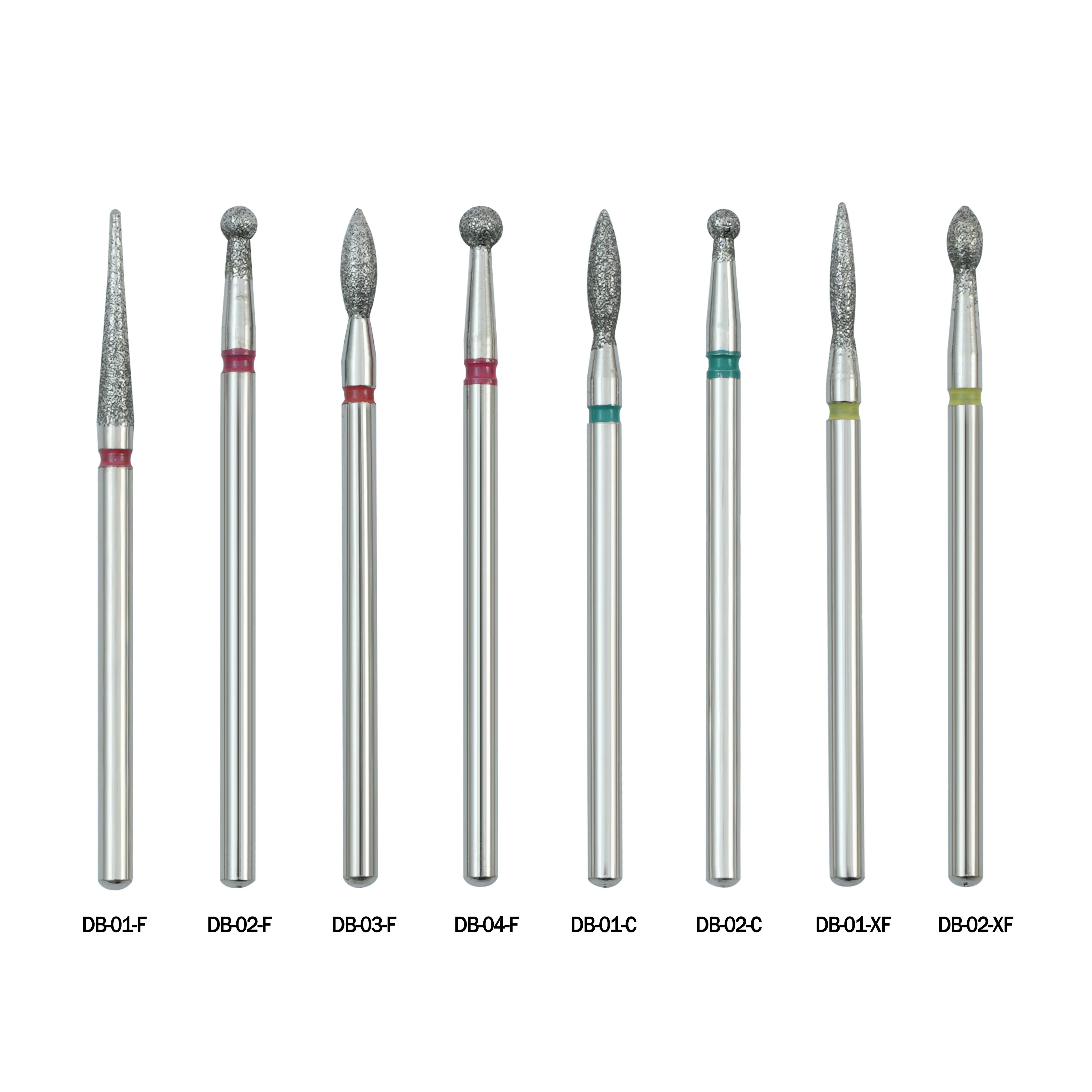 プロの電気カーバイドネイルドリルビット,フライス,マニキュアマシン,回転バリ,キューティクルリムーバー,ネイルアート機器,10個