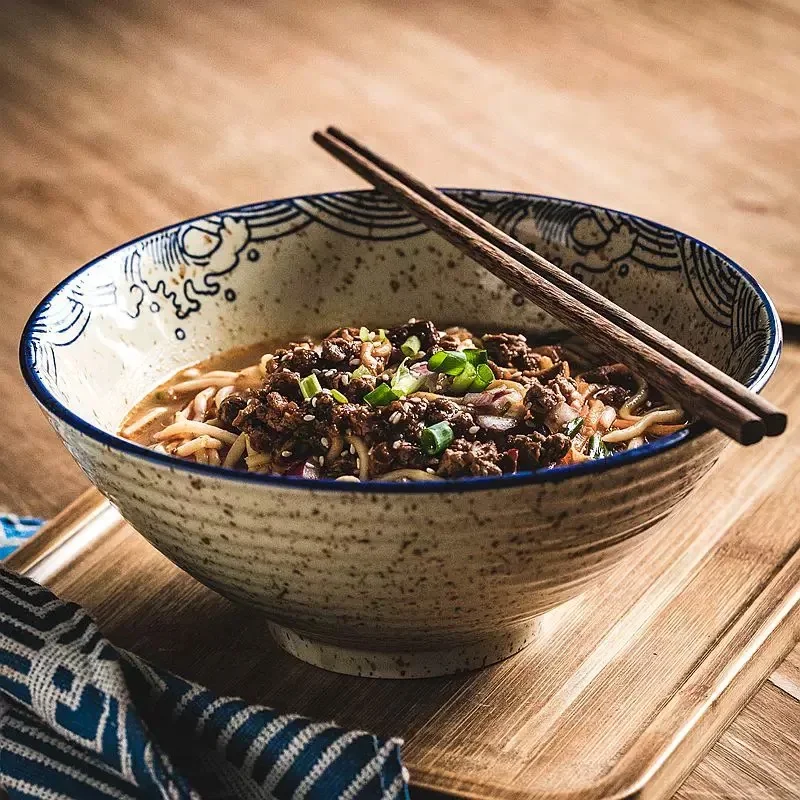 8inch Japanese ceramic  Household noodle special large  Ramen Soup  rice Ceramic noodle