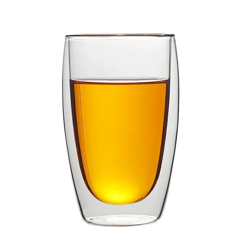 Heat-resistant Double Wall Glass Cup 80/250/350/450ml Beer Espresso Coffee Cup Set Handmade Beer Mug Tea glass Cups Drinkware