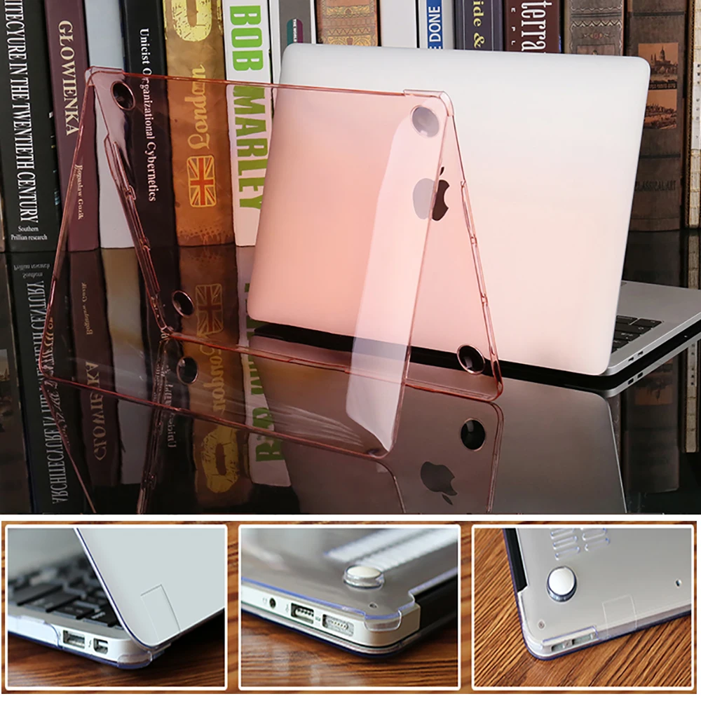 New A2251 A2289 Crystal Hard Shell Laptop Case for MacBook Pro 16 inch 2019 A2141 Air 13, Pro 13 12 15 11 Touch Bar Case