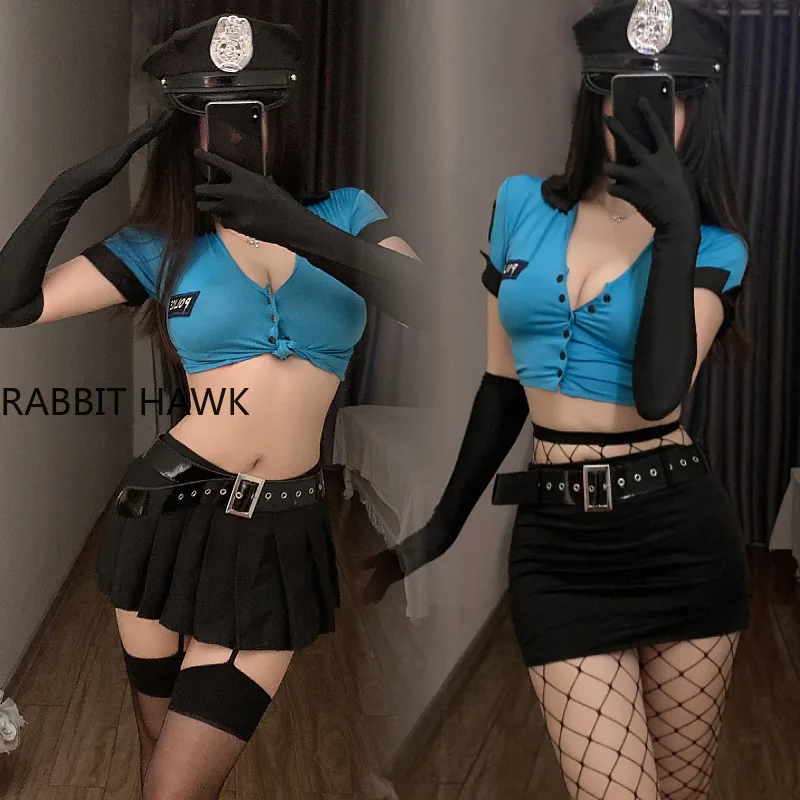 

Sexy Lingerie for Women Police Cosplay Lingerie Stylish Sexy Fantasy Role Play Cop Uniform Costume Set Fantasy Exotic Lingerie