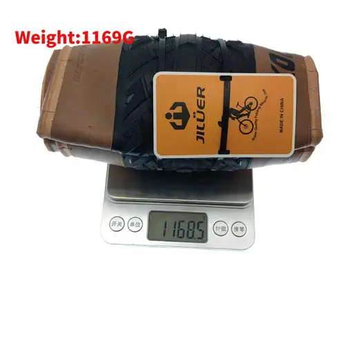 Imagen 2 del producto Nuevo JILUER 26x4,0 neumático de bicicleta bicicleta de nieve bicicleta medio calva grasa 26 pulgadas neumático plegable ciclismo carretera playa eléctrica 60TPI piezas de bicicleta