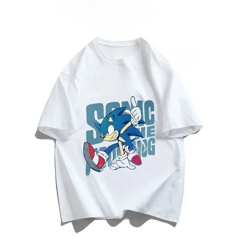 

Summer men's round-neck fashionable short-sleeved, trendy cartoon and anime character printed clothing Y2k fashionable top