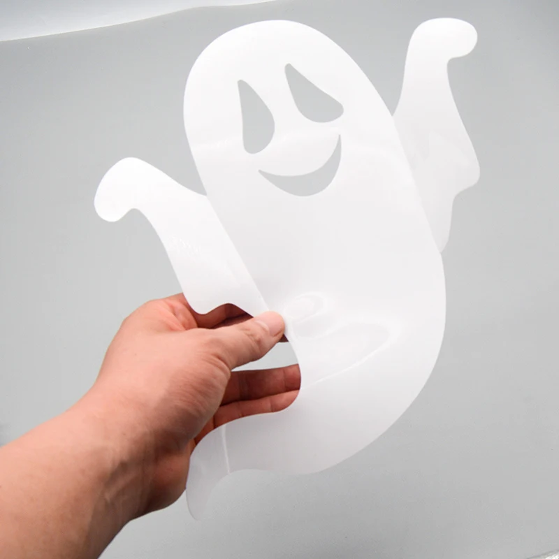 12Pcs Fun Ghost Wall Stickers Suitable for DIY Window Stickers in Stores and Offices Halloween Mural Art Vinyl Home Decoration