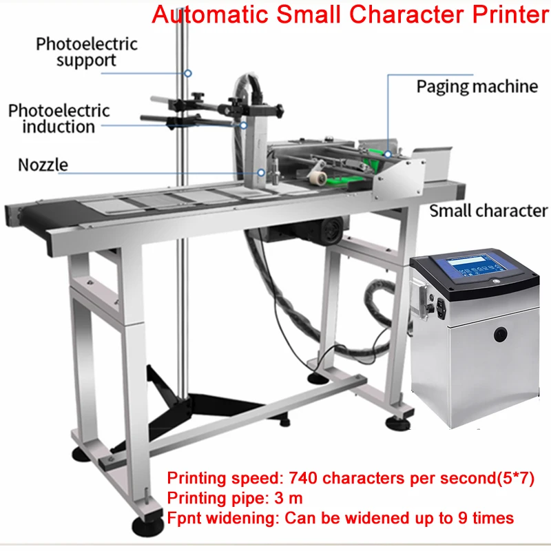 Automatic Small Character Printer CIJ Inkjet Printer Online Printer Coding machine for Batch code Number date Plastic Pipe