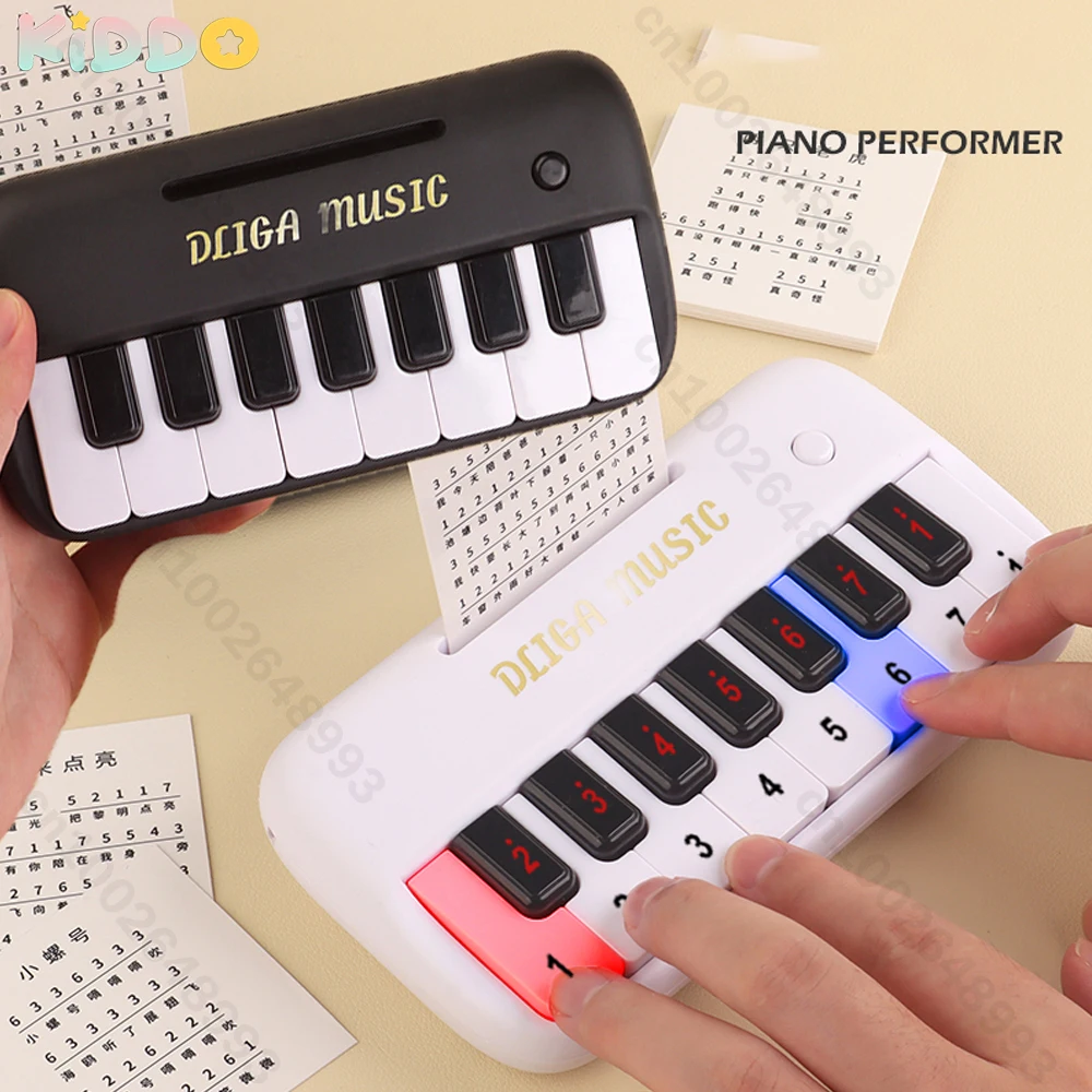 

Mini Electric Piano Keyboard Poket Early Education Multifunctional Electronic Organ Toy Light Practice Music Instrument Toy